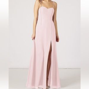 Azazie Rosey Blushing pink bridesmaid dress for sale